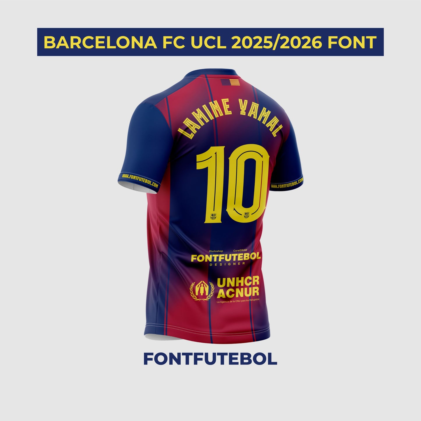 BARCELONA FC UCL 2025/2026 FONT