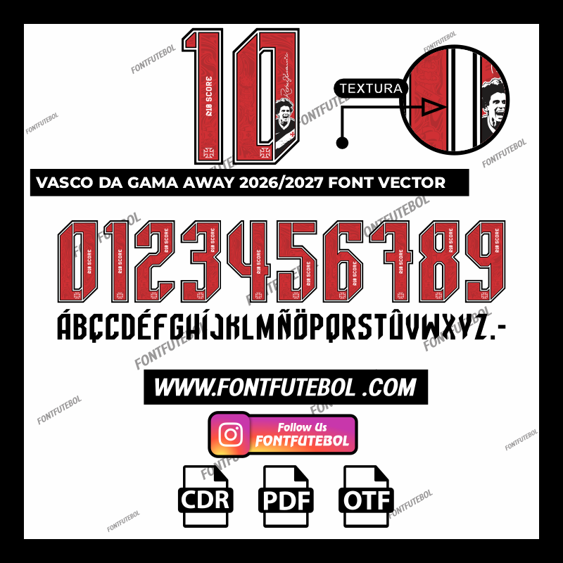 VASCO DA GAMA AWAY 2026/2027 FONT VECTOR