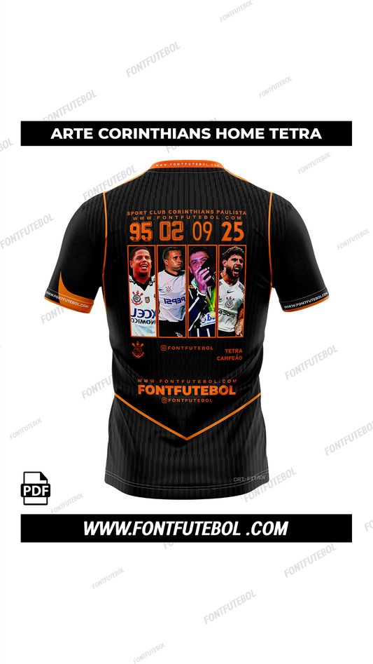 Arte Corinthians Tetra Campeão 2025 V2