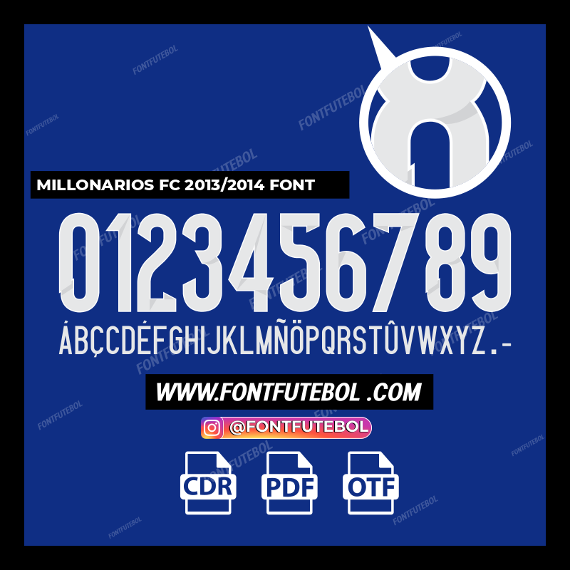 MILLONARIOS FC 2013/2014 FONT