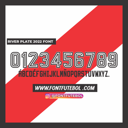 RIVER PLATE 2022 FONT