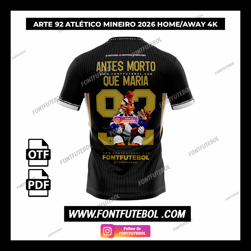 ARTE 92 ATLÉTICO MINEIRO HOME/AWAY 2026 4K