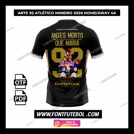 ARTE 92 ATLÉTICO MINEIRO HOME/AWAY 2026 4K