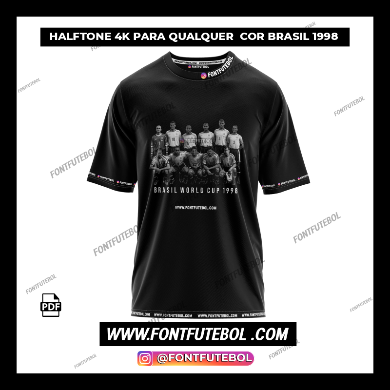 HALFTONE 4K QUALQUER COR  BRASIL 1998