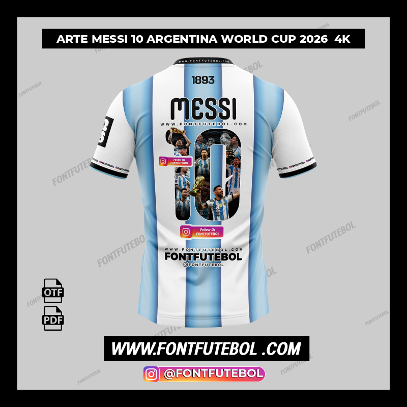 ARTE MESSI 10 ARGENTINA WORLD CUP 2026