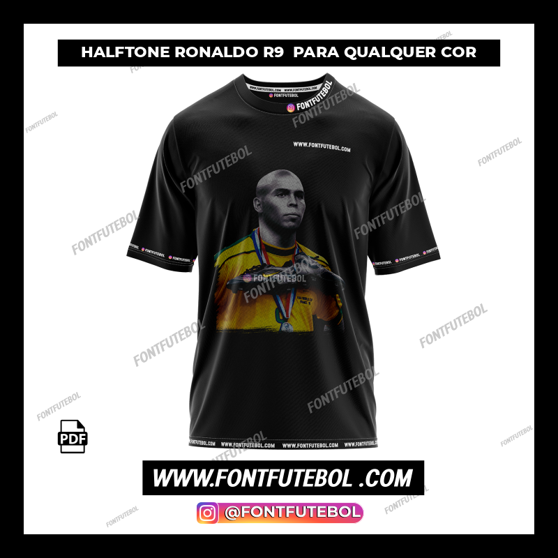 HALFTONE RONALDO R9 1998 – FOR ANY COLOR (DTF)