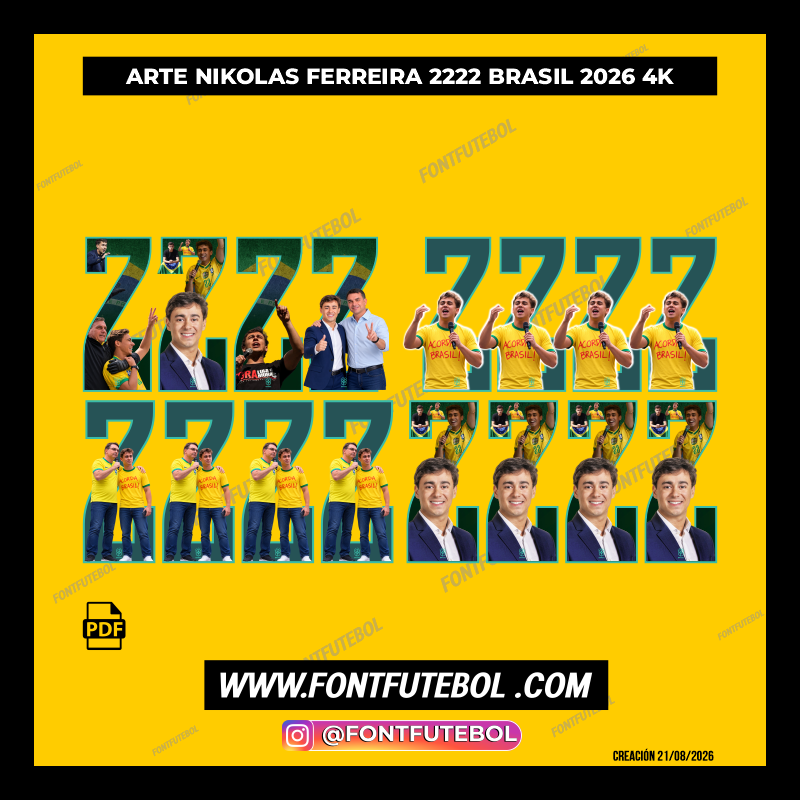ARTE NIKOLAS FERREIRA 2222 BRASIL 2026 4K