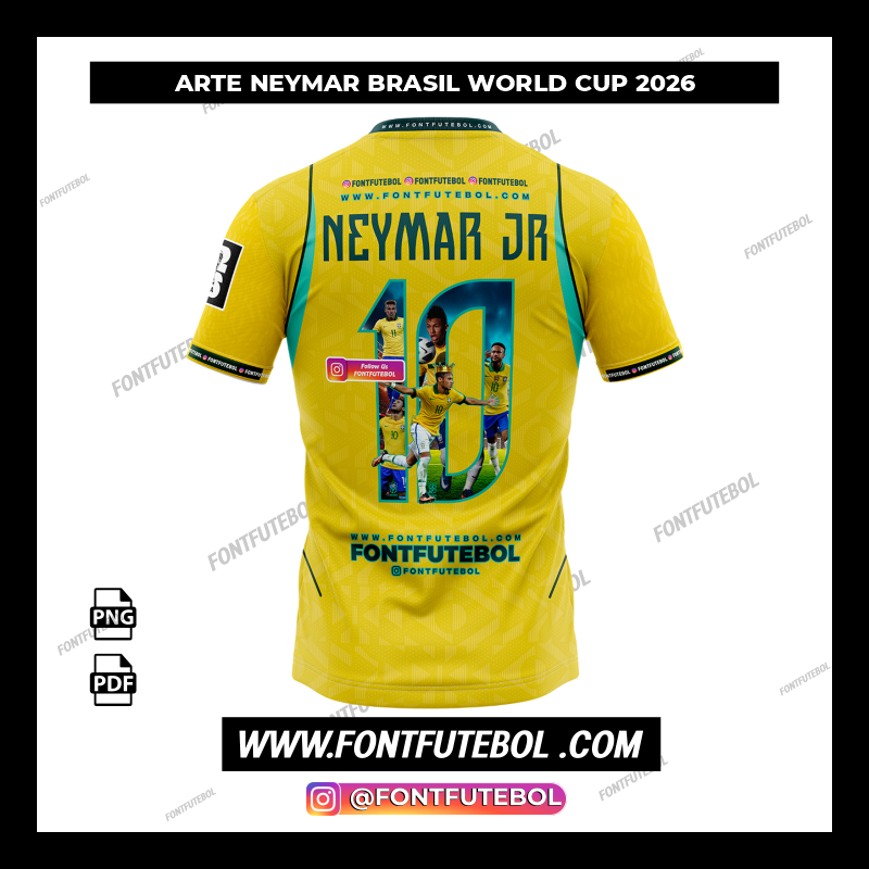 ARTE NEYMAR BRASIL WOLRD CUP 2026