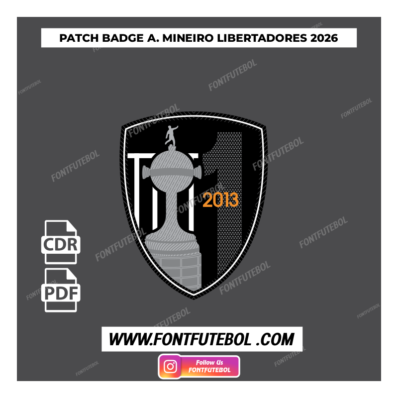 PATCH BADGE ATLÉTICO MINEIRO 2026 VECTOR
