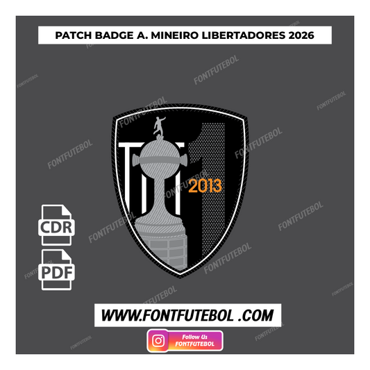 PATCH BADGE ATLÉTICO MINEIRO 2026 VECTOR