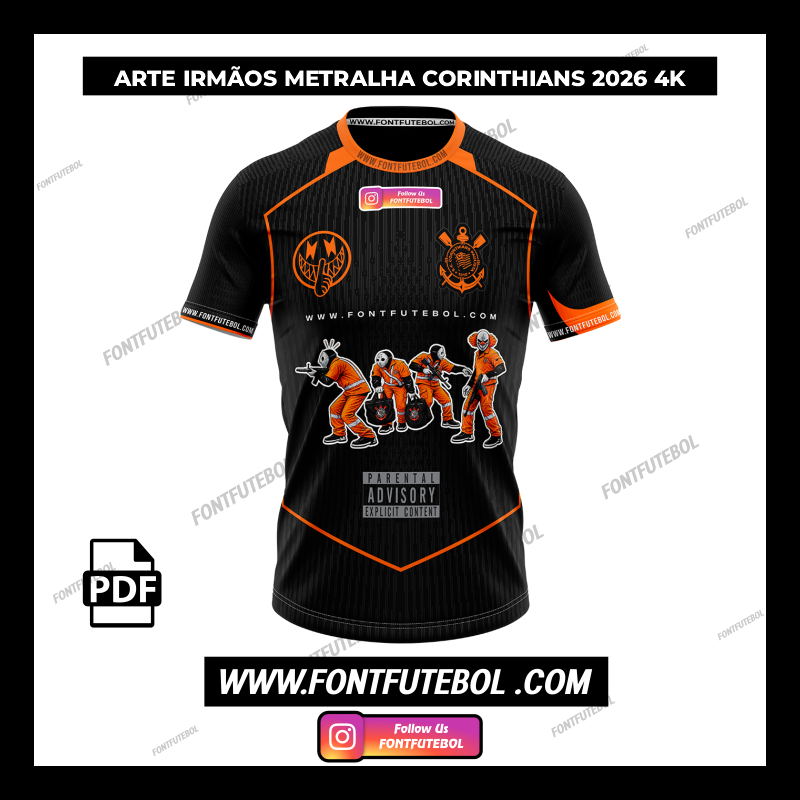 ARTE IRMÃOS METRALHA CORINTHIANS 2025/2026 4K