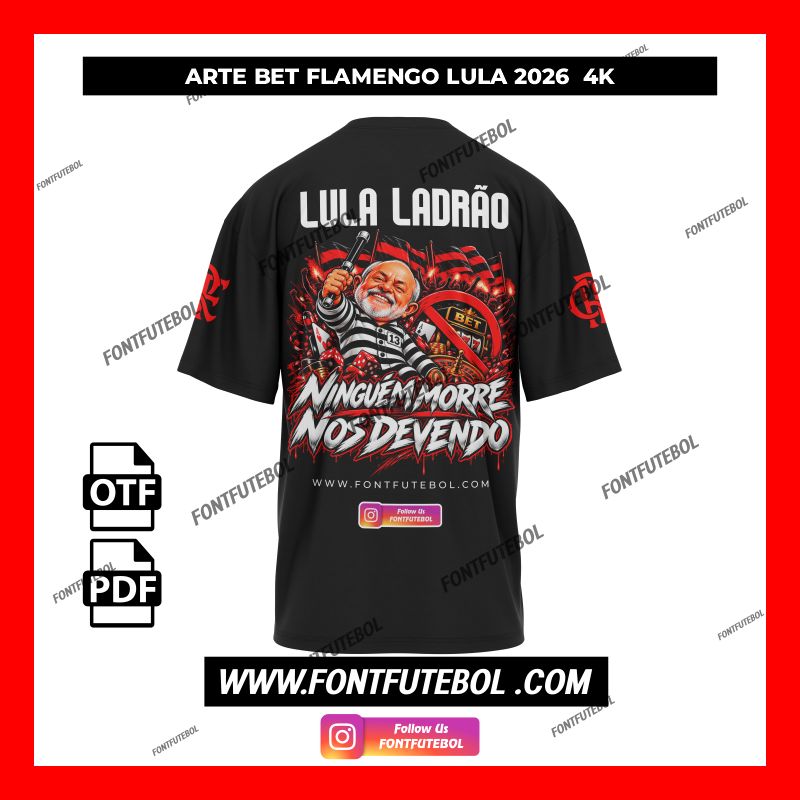 ARTE BET FLAMENGO LULA 2026 V1/V2 4K