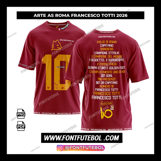 ARTE AS ROMA FRANCESCO TOTTI 2026