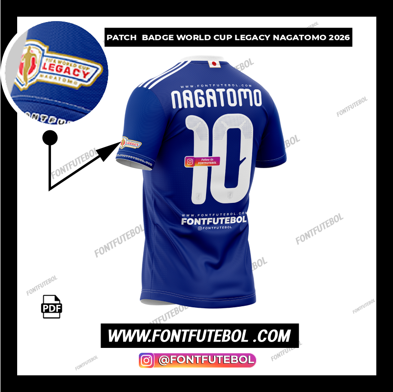 PATCH BADGE WORLD CUP USA LEGACY NAGATOMO 2026