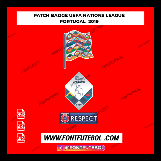 PATCH BADGE UEFA NATIONS LEAGUE PORTUGAL VENCEDOR 2019