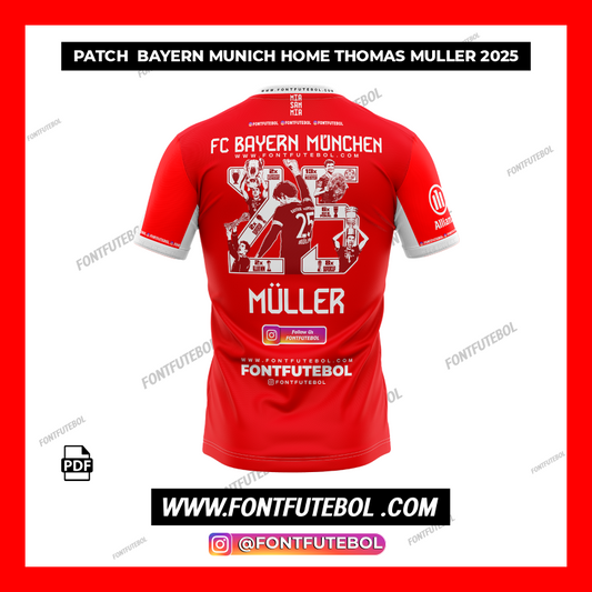 PATCH BAYERN MUNICH HOME THOMAS MULLER 2025