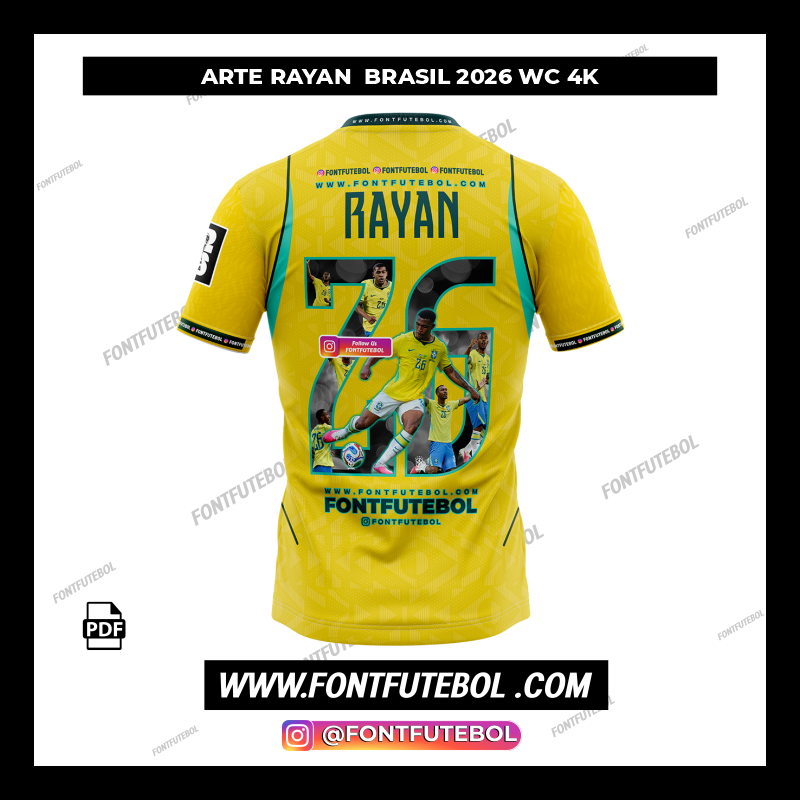 ARTE RAYAN BRASIL 2026 WC 4K