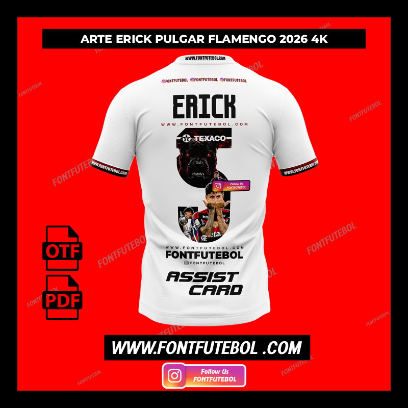 ARTE ERICK PULGAR FLAMENGO 2026 4K