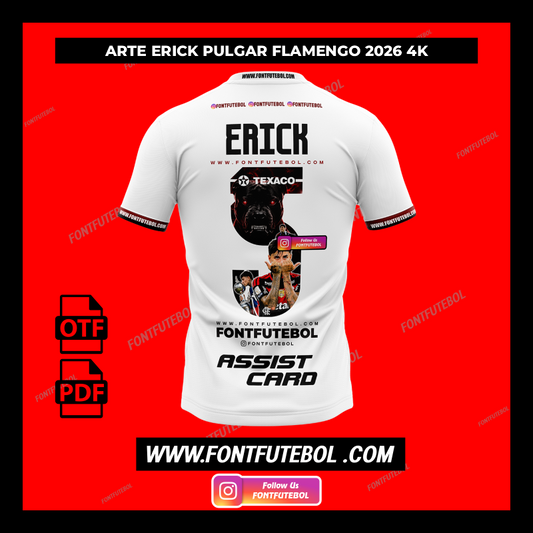 ARTE ERICK PULGAR FLAMENGO 2026 4K