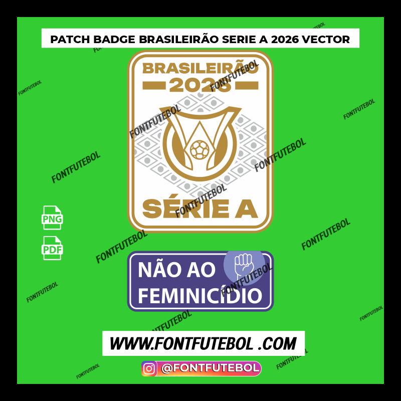 PATCH BADGE BRASILEIRÃO 2026 VECTOR