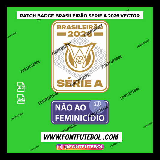 PATCH BADGE BRASILEIRÃO 2026 VECTOR