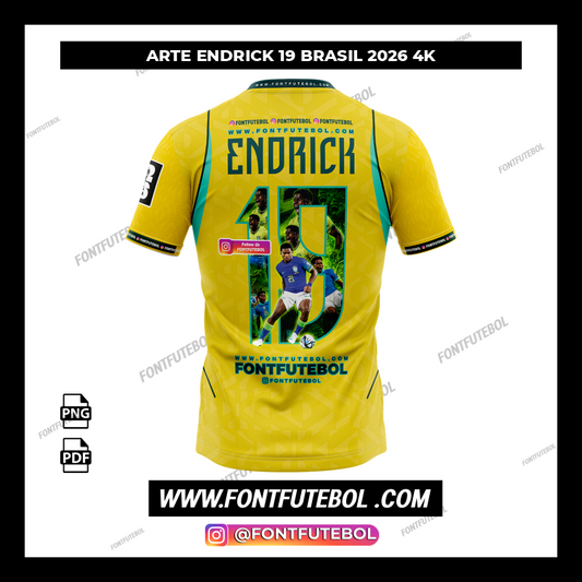 ARTE ENDRICK 19 BRASIL 2026 4K