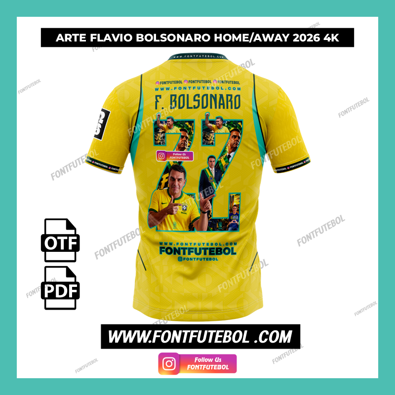 ARTE FLAVIO BOLSONARO HOME/AWAY 2026 4K