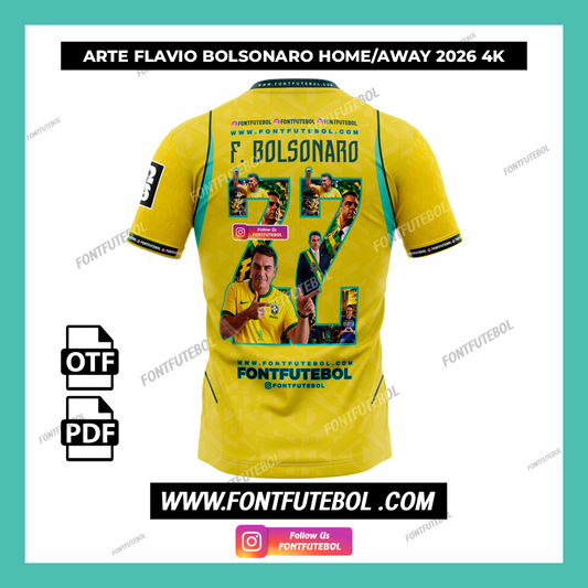 ARTE FLAVIO BOLSONARO HOME/AWAY 2026 4K