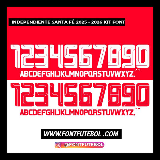 INDEPENDIENTE SANTA FÉ 2025 - 2026 FONT KIT