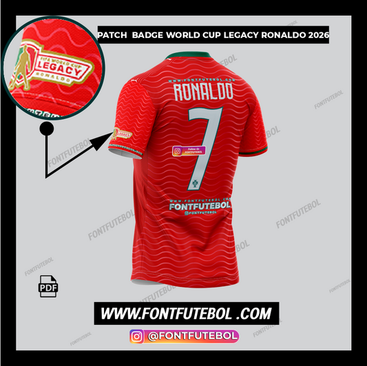 PATCH BADGE WORLD CUP USA LEGACY RONALDO 2026