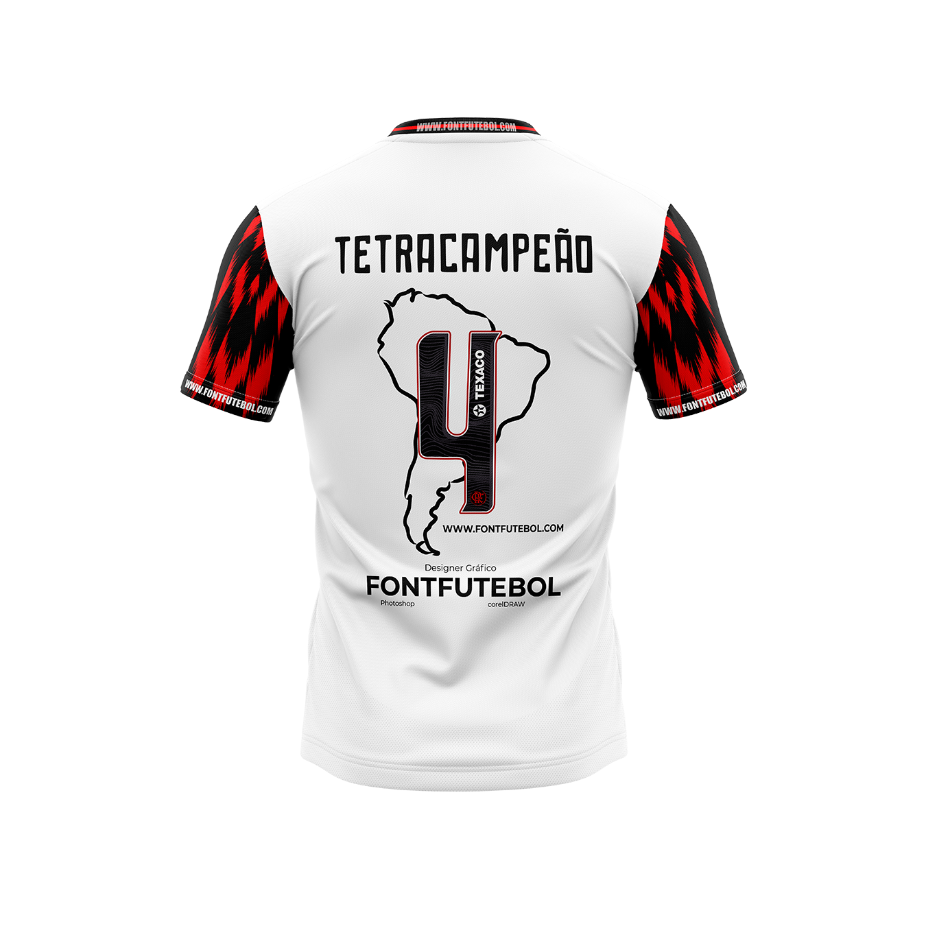 Kit Tetra Flamengo Away – Artes Exclusivas Libertadores 2025