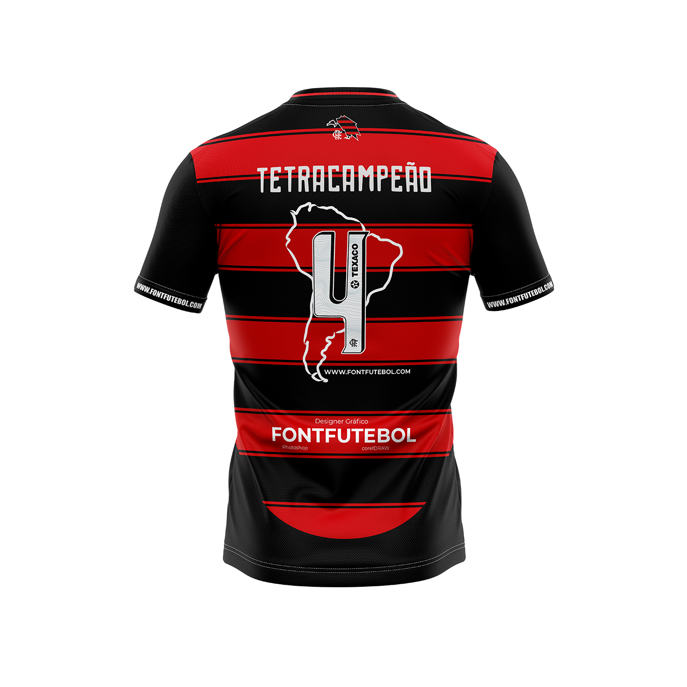 kit Tetra Rubro-Negro – Artes Exclusivas Libertadores 2025