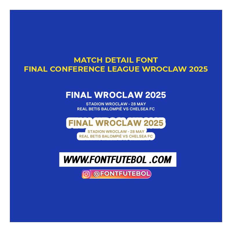 Match Detail Date on Shirt Vector Final Europa Conference League Real Betis vs Chelsea Final Wroclaw 2025