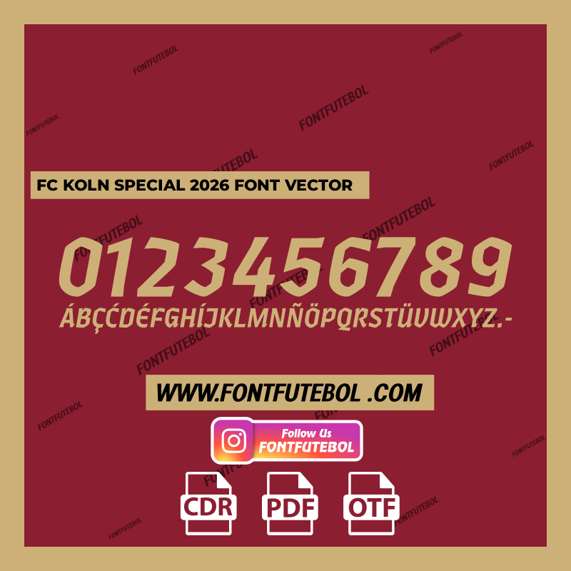 FC KOLN SPECIAL 2026 FONT VECTOR