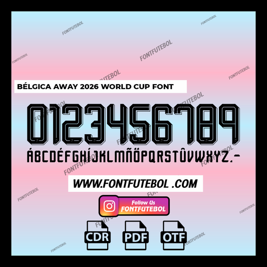 BÉLGICA AWAY 2026 WORLD CUP FONT