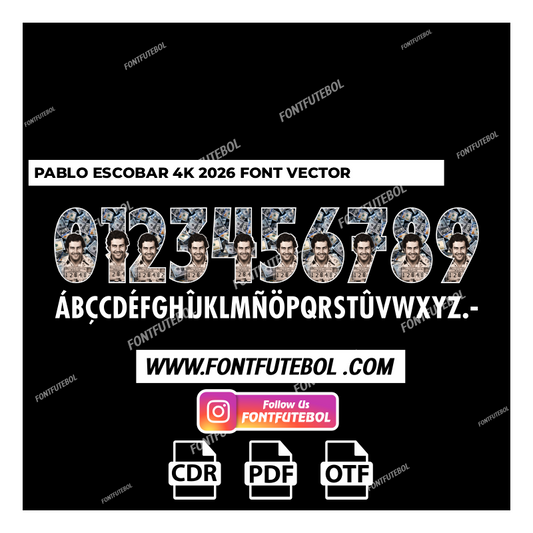 PABLO ESCOBAR 4K 2026 VECTOR FONT