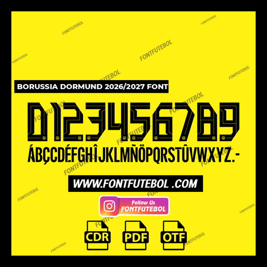 BORUSSIA DORMUND 2026 - 2027 FONT