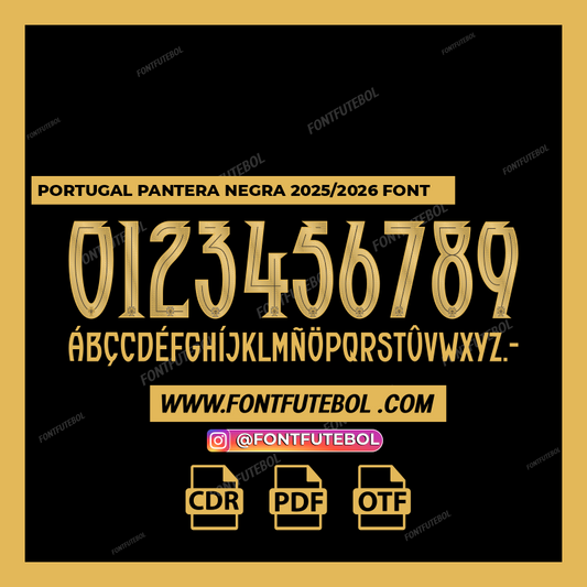 PORTUGAL PANTERA NEGRA 2025/2026 FONT