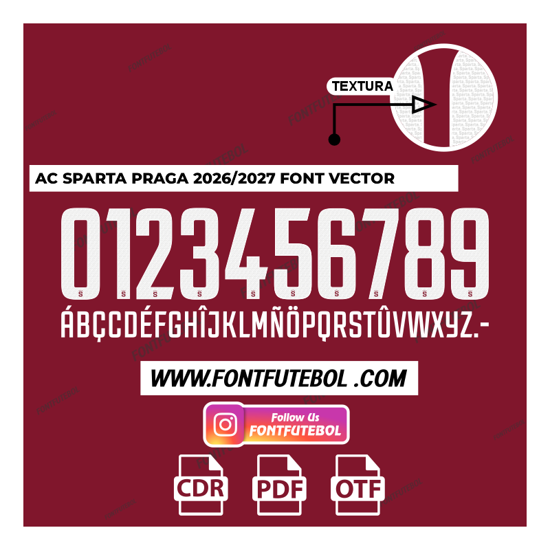 AC SPARTA PRAGA 2026/2027 FONT VECTOR