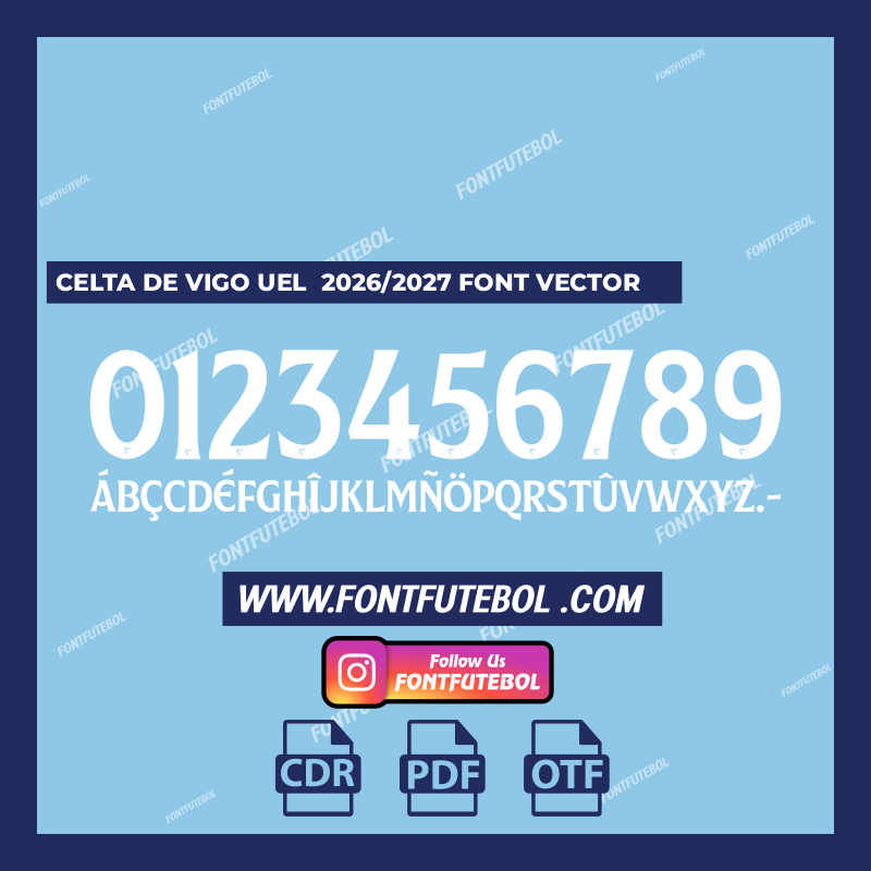 CELTA DE VIGO UEL 2026/2027 FONT VECTOR