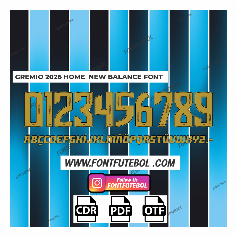 GREMIO HOME 2026 NEW BALANCE FONT