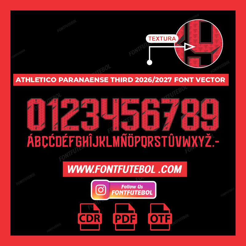 ATHLETICO PARANAENSE THIRD 2026/2027 FONT VECTOR