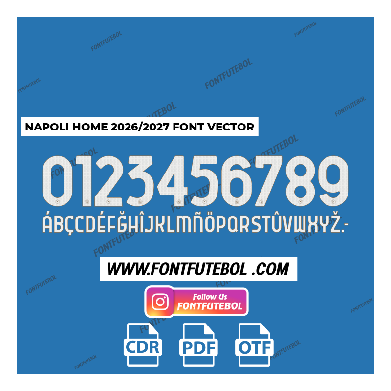 NAPOLI HOME 2026/2027 FONT VECTOR