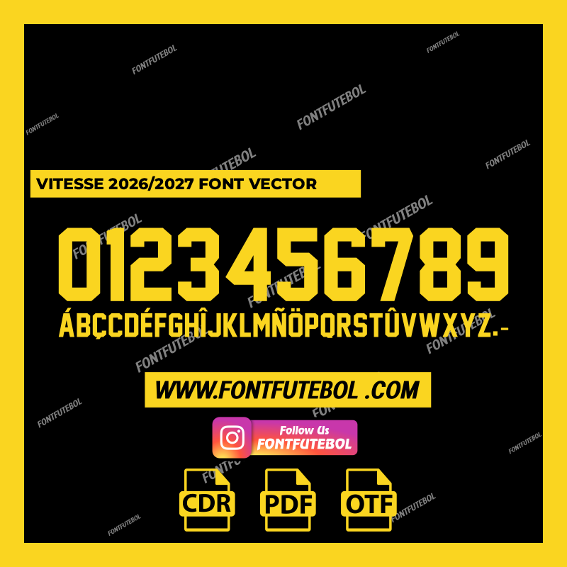 VITESSE 2026/2027 FONT VECTOR