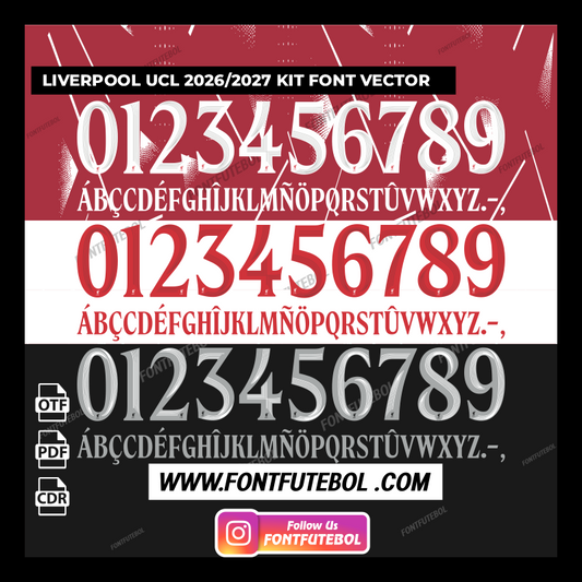 LIVERPOOL 2026 FONT VECTOR