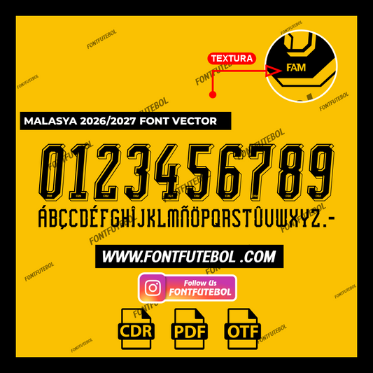 MALASYA 2026/2027 FONT VECTOR