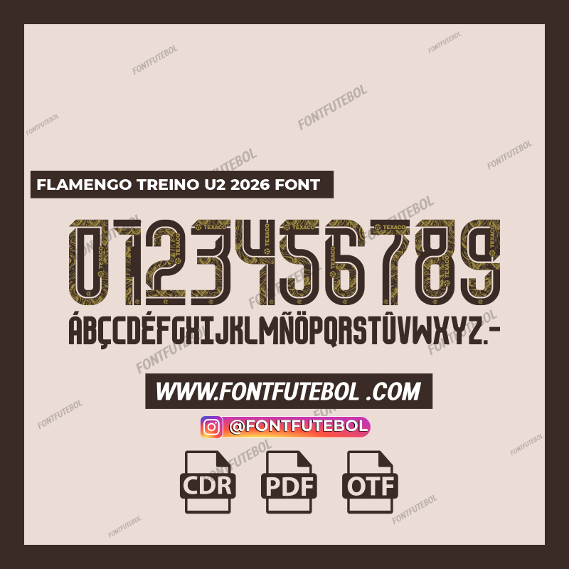 FLAMENGO TRAINING U2 2026 FONT