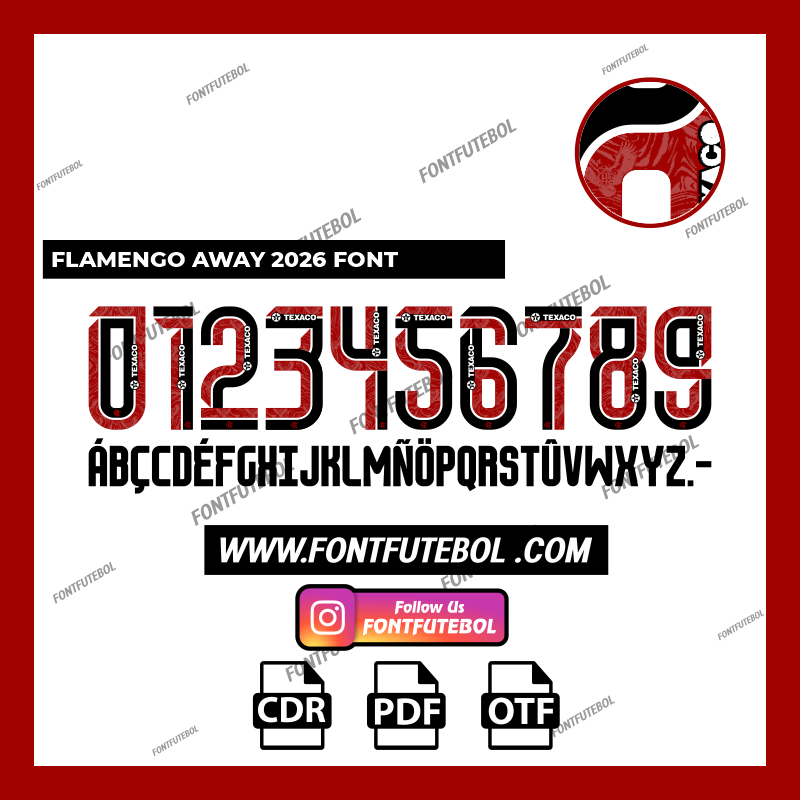 FLAMENGO AWAY 2026/2027 FONT