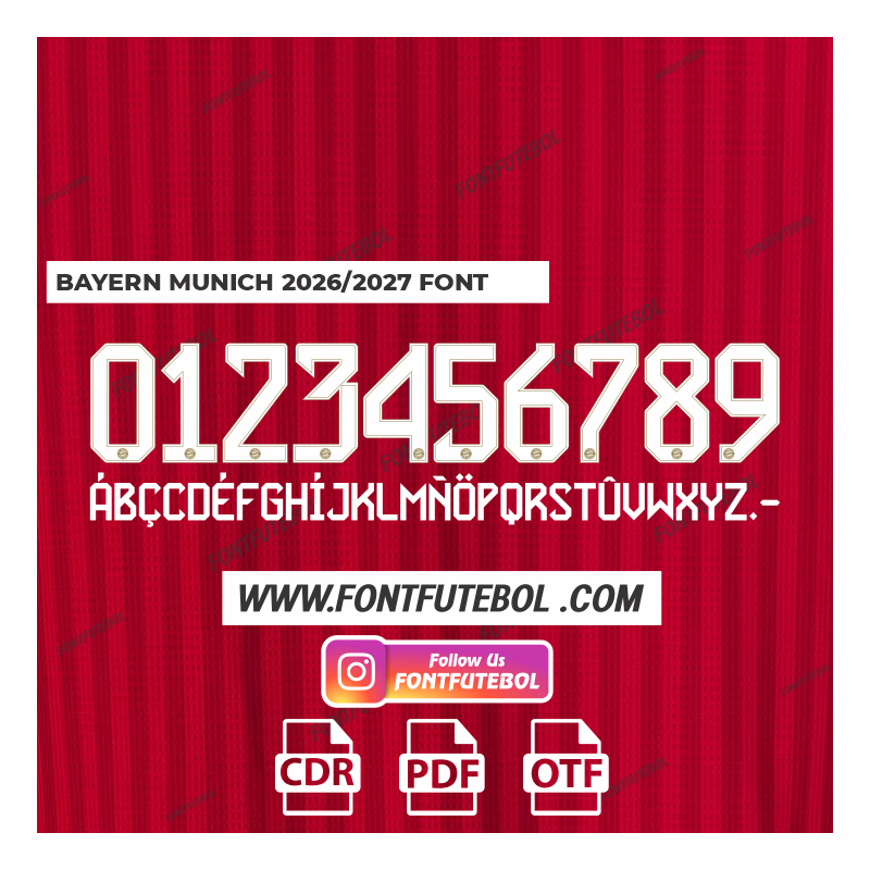 BAYERN MUNICH 2026/2027 FONT