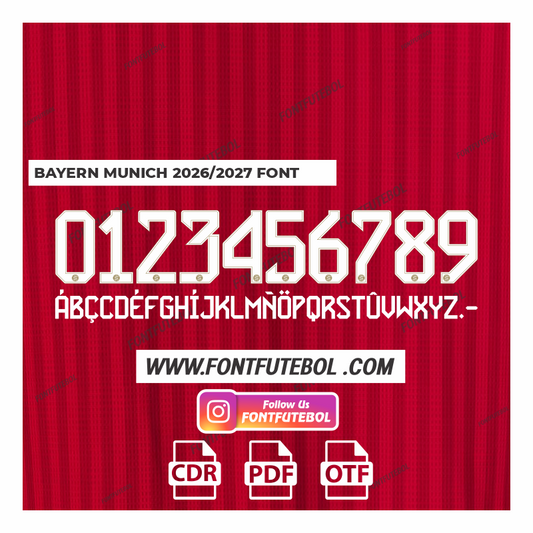 BAYERN MUNICH 2026/2027 FONT